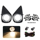 Axyaa Car Fog Lamps Halogen LED DRL Headlights for Toyota Yaris 2014-2017 US Model