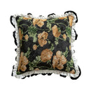Axyaa Pastoral Style Jacquard Throw Pillowcase Set - Polyester Sofa Cushion Cover