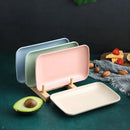 Axyaa Wheat Straw Melamine Rectangular Plate Set for Healthy Dining
