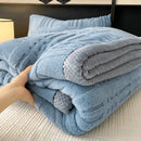 Axyaa Coral Fleece Blanket: Soft, Plush, All-Season Bed Throw for Home & Office