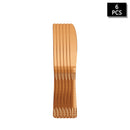 Axyaa Rose Gold Stainless Steel Cutlery Set - 24pcs Family Hotel Dining Kit