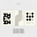 Axyaa Geometric Bauhaus Canvas Wall Art Set