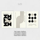 Axyaa Geometric Bauhaus Canvas Wall Art Set