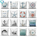 Axyaa Ocean Animals Decorative Pillowcase for Home, Bedroom, Car - 40x40 45x45 50x50cm