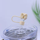 Axyaa Silicone Bow Straw Covers for Stanley Thermos Cup, 10mm Cute Tumbler Accessories