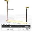 Axyaa Marble Pendant Chandelier for High-End Restaurant Bar Counter with Minimalist Design