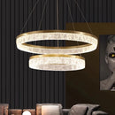 Axyaa Luxe Ring Resin Chandelier: Modern Nordic Design for Living, Dining, and Bedroom