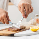 Axyaa Stainless Steel Cutlery Set with Anti-slip Handle - 12pcs, Mirror Finish
