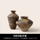 Axyaa Coarse Pottery Vase: New Chinese Wabi Sabi Style Rustic Decor for Home & Living Room
