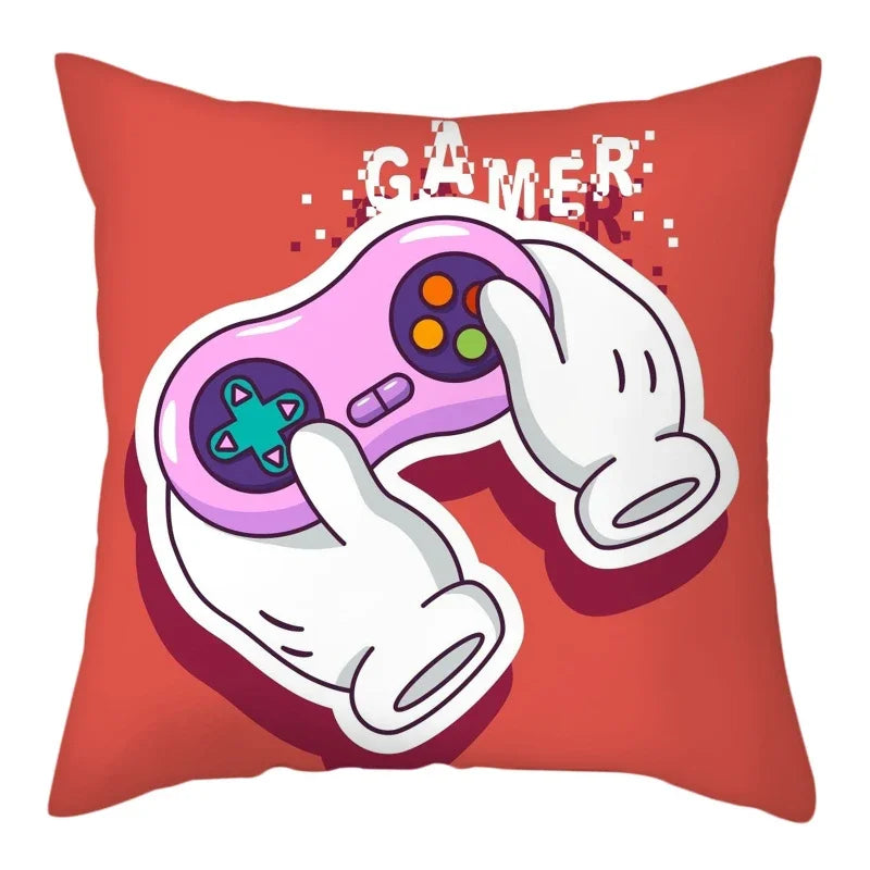Axyaa Gaming Handle Player Pillowcase - Comfortable Home Decor