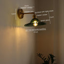 Axyaa Modern Copper LED Wall Sconce Light Fixture for Hallway and Bathroom