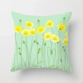 Axyaa Floral Pillowcase for Living Room Sofa and Car Cushions