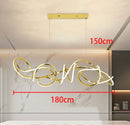 Axyaa LED Staircase Chandeliers Modern Home Decor Hanging Light Indoor Lighting