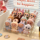 Axyaa Labubu Plush Toy Clear Display Case: Dolls & Figures Storage Shelf