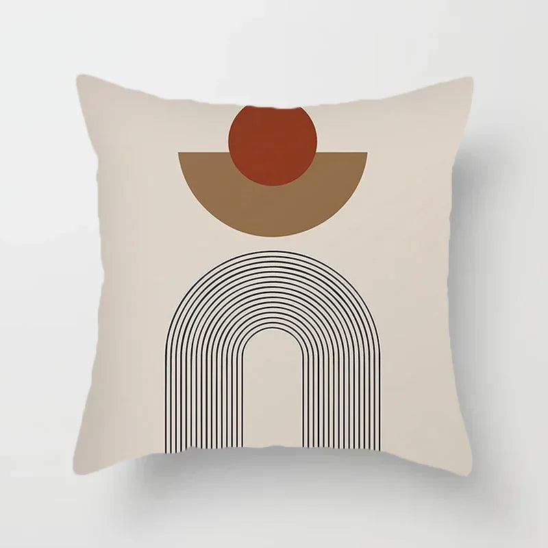 Axyaa Abstract Pattern Cushion Cover - 45*45cm Polyester Pillowcase
