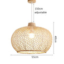 Axyaa Rattan Chandelier: Unique Lampshade Art for Home, Restaurant, Hotel