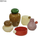 Axyaa Glass Vase Creative Flower Pots Desk Decoration Aesthetic Floral Vases