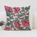 Axyaa Mulberry Floral Cushion Cover - European & American Style Luxury Room Decor