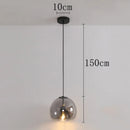 Axyaa Nordic Glass Pendant Light: Modern Luxury for Hotel, Coffee Shop, Restaurant, Bar