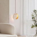 Axyaa Nordic Cream Style Yellow Stone Pendant Lamp for Home Decor