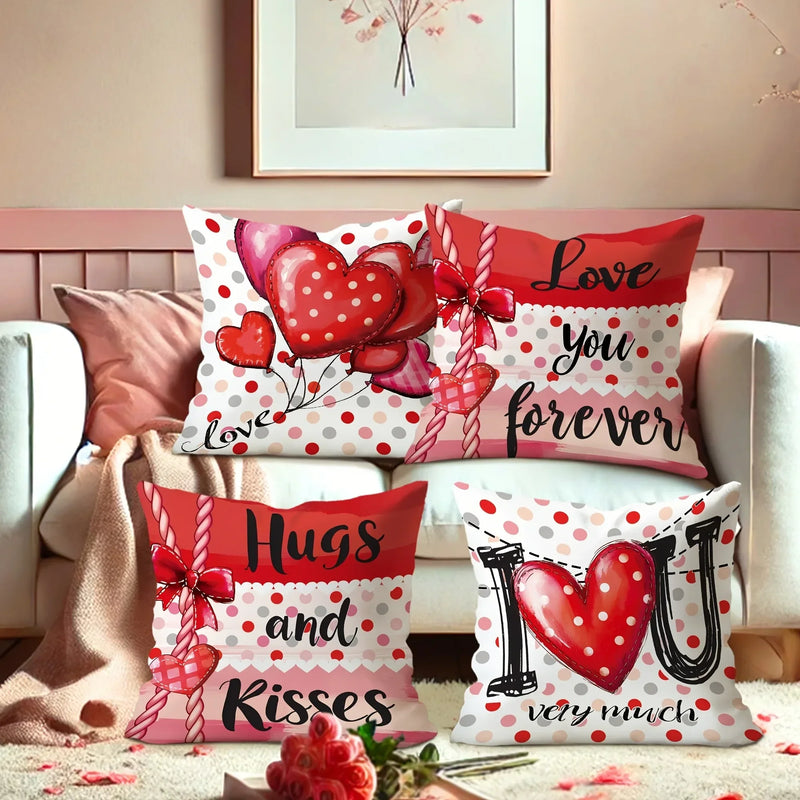 Axyaa Love Balloon Pattern Pillowcase - Romantic Home Room Decor & Gift