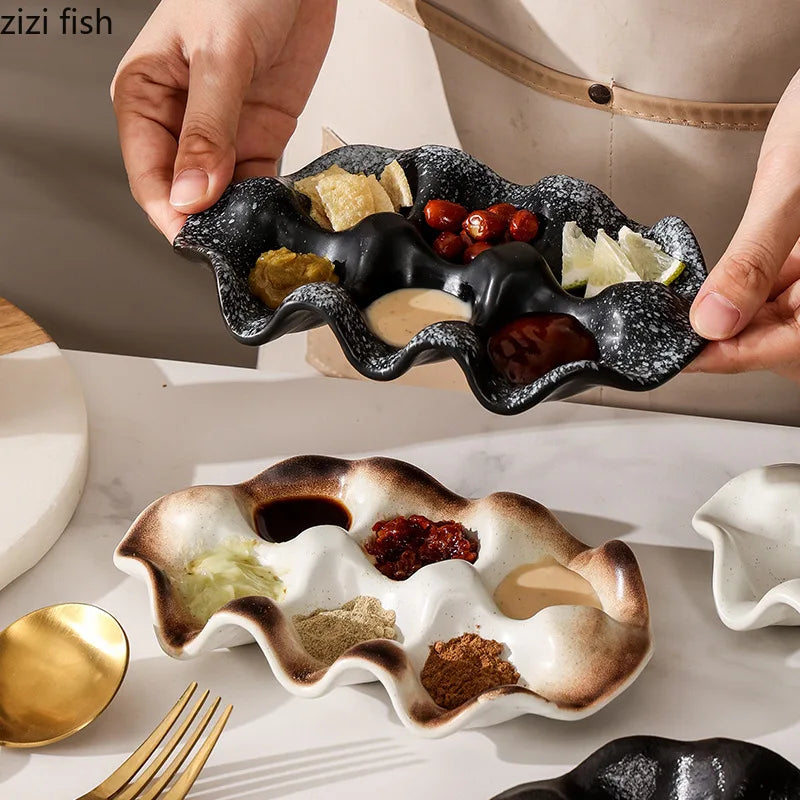 Axya Ceramic Egg & Candy Tray, Specialty Tableware for Molecular Cuisine