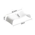 Axyaa White Ceramic Pillow Plate Dessert Sushi Specialty Tableware