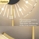 Axyaa Modern LED Wall Clock Light for Home Interior Decoration