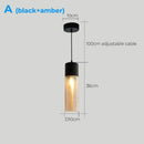 Axyaa Glass & Metal Pendant Light: Adjustable Vintage Ceiling Fixture