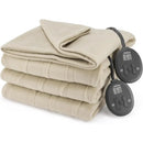 Axyaa King Size Ultra Fleece Heated Electric Blanket, 12 Heat Settings, 12-Hour Auto Shut-Off