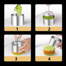 Axyaa Stainless Steel Round Mousse Mold with Lid - Food Decoration Cooking Tools