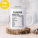 Axyaa Funny Teacher Coffee Mug 11oz Ceramic School Office Gift