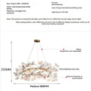 Axyaa Ginkgo Leaf Lamps: Branch Chandeliers for Living Room, Dining Room, Art Hall