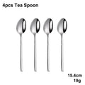 Axyaa 24-Piece Stainless Steel Cutlery Set | Elegant Mirror Finish Western Dinnerware