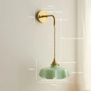 Nordic Axyaa Milky Glass Copper LED Wall Sconce - Modern & Elegant Lighting