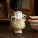 Axyaa Hibiscus Cup Medieval Relief Tall Mug, 300ml