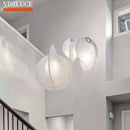 Axyaa Silk Chandelier LED Pendant Lamp for Living Room Bedroom Hotel Loft