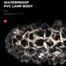 Axyaa Petal Chandelier: Modern Black Ceiling Lamp for Living Room & Bedroom