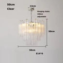 Axyaa Glass Art Pendant Light - White Pink Modern French Design for Home Decor