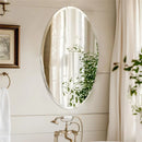 Axyaa Oval Beveled Edge Wall Mirror for Bathroom Bedroom Livingroom