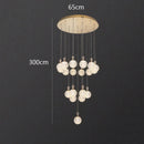 Axyaa Nordic Dining Room Pendant Ceiling Chandelier for Indoor Living Room Lighting