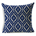 Axyaa Blue & White Porcelain Pattern Pillowcase - Sofa Decor 40cm/45cm/50cm
