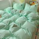 Axyaa Solid Color Bedding Set: Soft Bed Linens for Adults & Kids