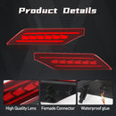 Axyaa LED Bumper Reflector Lights for Mitsubishi Pajero Shogun Montero 2019-2021 Dynamic Signal
