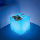 Axyaa RGB Cubic Table Lamp: 16 Colors Dimmable for Bedroom, Living Room, Patio & Party.