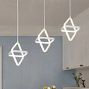 Axyaa Modern LED Pendant Lamp - White/Black for Home Decoration
