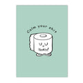 Axyaa Bathroom Yoga Funny Wall Canvas Art for Minimalist Home Decor