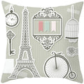 Axyaa French Landscape Pillowcase: Custom European-style Cushion Cover for Home Decor