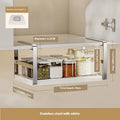 Axyaa Expandable Spice Rack Under Cabinet Organizer Shelf Storage