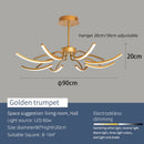 Axyaa Modern LED Ceiling Lights in Black/Gold Finish for Living Room, Bedroom, Dining Room